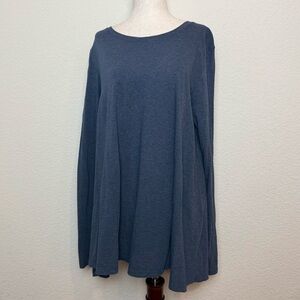 Peruvian‎ Connection Blue Pima Cotton Long Sleeve
Swing Top